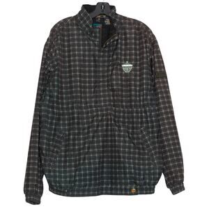 Sunice Jacket Pullover Windbreaker Golf Preppy Sporty Rustic Classic Plaid XL